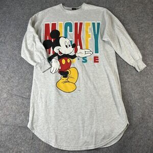 Vintage Mickey Mouse Unlimited Dress Womens Medium Sweatshirt Disney Multicolor